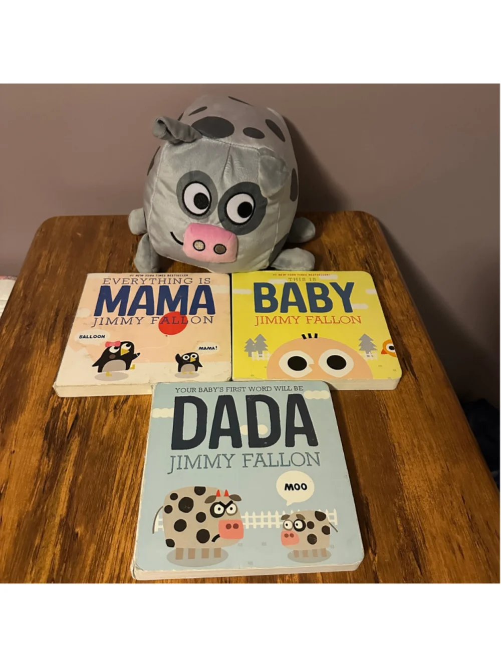 Jimmy Fallon Baby Board Book Set 3 Books Everything Is Mama Dada Plush Toy